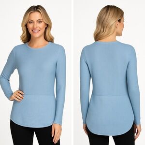 NWT Advent Lightweight Textured Knit Sweater Blue XXL